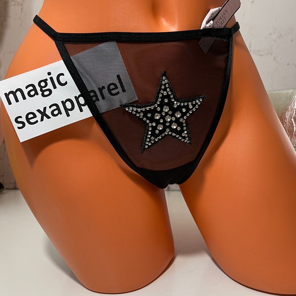 VS XS M L XL CRYSTAL EMBELLISHMENTS BLING PANTY